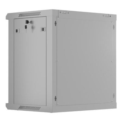 2. Szafa instalacyjna RACK wisząca 19" 12U 600X450 szara drzwi perforowane Lanberg (flat pack)