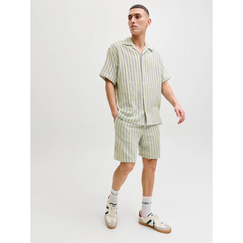 6. Jack&Jones męskie szorty w paski JPSTJAIDEN COBA STRIPE JOG SHORTS REG SN 12274413 TEA/STRIPES