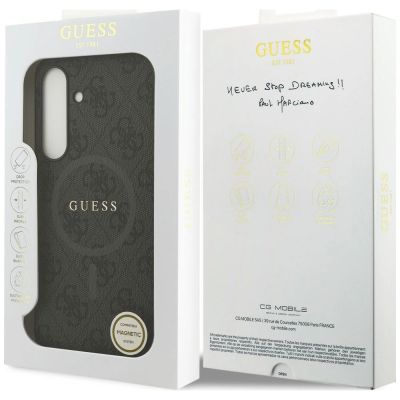 9. Etui Guess 4G Ring Classic Logo MagSafe na Samsung Galaxy S25 FE - czarne