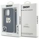 7. Etui DKNY Wrist Strap Stock Logo na iPhone 16 Pro - czarne