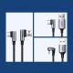 6. Ugreen kątowy kabel przewód USB - USB Typ C Quick Charge 3.0 QC3.0 3 A 2 m szary (US176 20857)