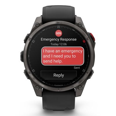 2. Zegarek sportowy Garmin fenix 8 PRO 47mm AMOLED Sapphire Carbon Gray