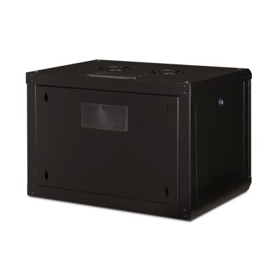 16. Digitus Szafa sieciowa wisząca Unique 19" 7U rack 600x450, drzwi szyba, czarny, niedzielona, złożona, 100kg