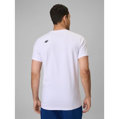 2. T-shirt slim gładki męski 4F 4FRMM00TTSHM4193-10S