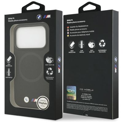 8. Etui BMW M FW Metal Logo MagSafe na iPhone 17 Pro Max - czarne
