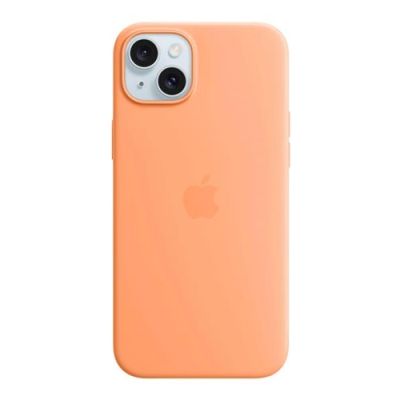6. Etui silikonowe z MagSafe sorbet orange iPhone 15 Plus