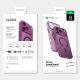 9. Etui AMAZINGTHING Minimal Mag Lens Case na iPhone 18 Pro Max z osłoną aparatu i mocowaniem na smycz kompatybilne z MagSafe - fioletowe
