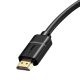 3. Baseus kabel przewód HDMI 2.0 4K 60 Hz 3D HDR 18 Gbps 3 m czarny (CAKGQ-C01)