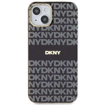 3. Etui DKNY IML Mono & Stripe MagSafe na iPhone 15 / 14 / 13 - czarne