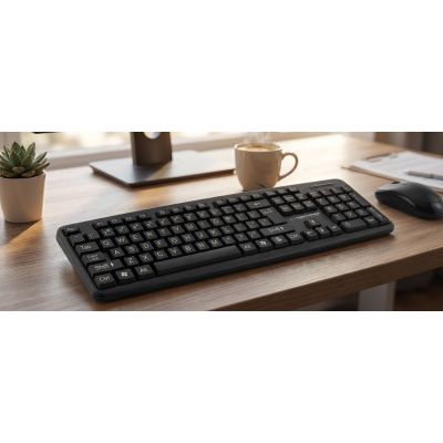 5. Klawiatura Esperanza Florida EK129 (USB 2.0; (US); kolor czarny)