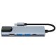 7. HUB Tech-Protect V3 5w1 USB-C - USB-A 3.0 / USB-A 2.0 / USB-C / HDMI / RJ45 - szary