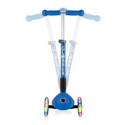 8. Hulajnoga 3-kołowa Globber Foldable Lights Navy Blue Jr 437-100