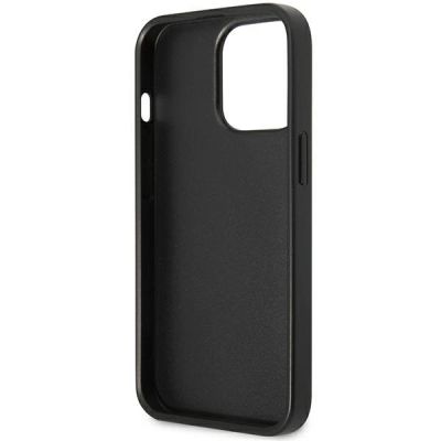 7. Etui Guess 4G Triangle Logo Cardslot na iPhone 13 Pro / 13 - czarne