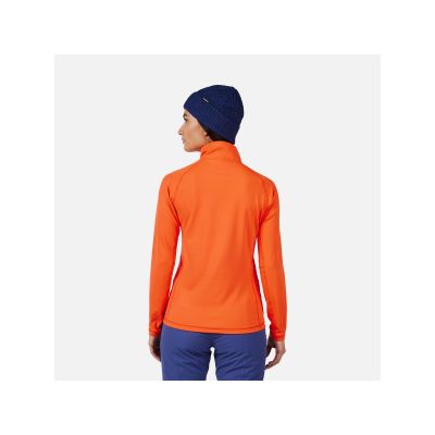 3. Bluza damska ROSSIGNOL W MID LAYER STRETCH HZ pomarańczowy