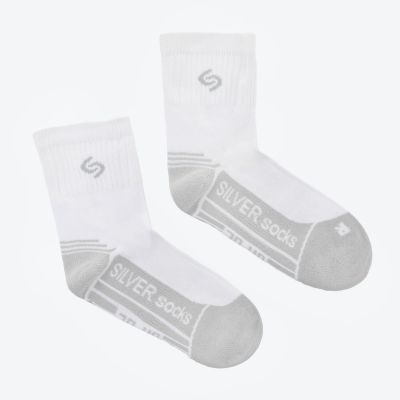 Skarpety Inmove Athletic D.Silver M INMOVEATHLETICD.SILVER White/Grey