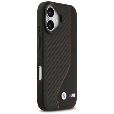 4. Etui BMW M Carbon Line & Logo MagSafe na iPhone 17 - czerwone