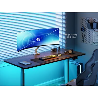 12. Wspornik biurka Equip 17"-49"/1TFT 180° Sprężyna gazowa 20Kg biały detaliczny