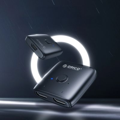 9. Adapter HDMI Orico AS2-A1 dwukierunkowy splitter - czarny