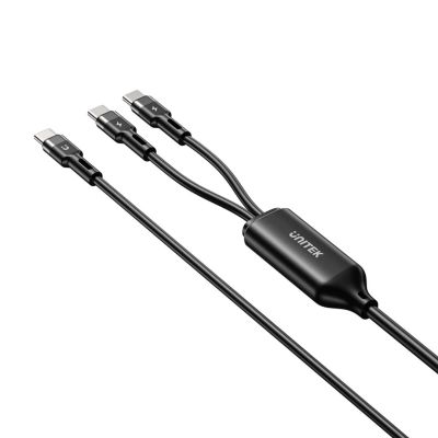 UNITEK KABEL USB-C 2W1 PD 100W SILIKON 1,8M