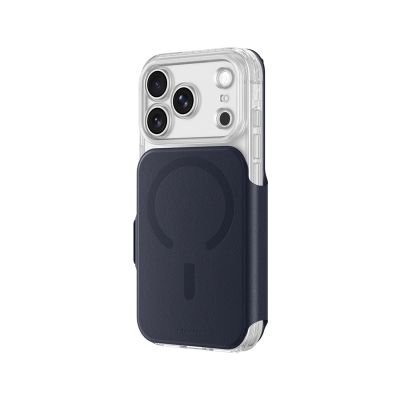 10. Etui AMAZINGTHING Titan Pro Lens Flip Set na iPhone 18 Pro Max z portfelem kompatybilne z MagSafe - granatowe