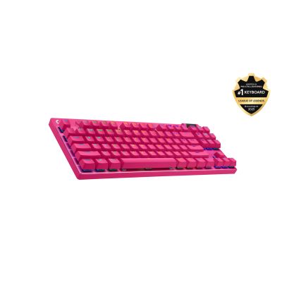 10. Klawiatura Logitech PRO X TKL różowa