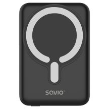 SAVIO POWERBANK 10000 MAH MAGNETYCZNY CZARNY BA-12