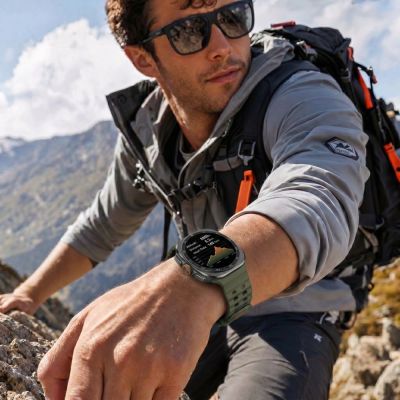 3. Pasek Tech-Protect Iconband Pro na Samsung Galaxy Watch Ultra 47 mm - zielono-czarny