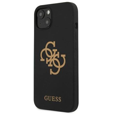 2. Etui Guess Silicone 4G Logo na iPhone 13 mini - czarne