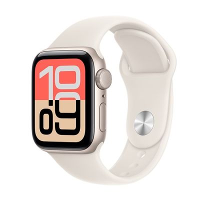3. Zegarek Apple Watch SE MEH34ZR/A (3nd generation) OLED 40mm Cyfrowy 324x394px Ekran dotykowy Beżowy Wi-Fi GPS