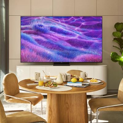 28. Telewizor Samsung QE55QN80FAUXXH Neo QLED 55'' 4K Ultra HD 144Hz Tizen Dolby Atmos Srebrny (MODEL 2025)
