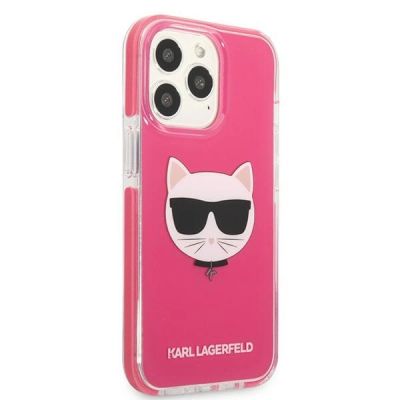 4. Etui Karl Lagerfeld Choupette Head na iPhone 13 Pro Max - fuksjowe