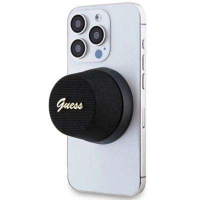 5. Głośnik Bluetooth Guess Magnetic Script Metal - czarny