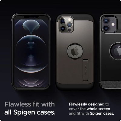 20. Szkło hartowane Spigen Glas.tR EZ Fit na iPhone 12 / iPhone 12 Pro - 2 szt.