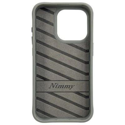 5. Etui Nimmy Cool&Cute 2.0 Bear do iPhone 15 Pro Max - szare
