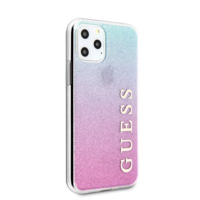 3. Etui Guess Glitter Gradient na iPhone 11 Pro - różowo-niebieskie