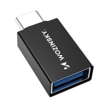 Adapter Wozinsky W10GY1S USB-C - USB-A 3.2 10Gb/s - czarny