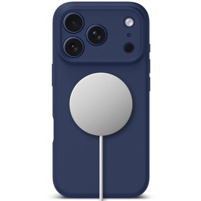 5. Etui Tech-Protect Silicone MagSafe na iPhone 17 Pro Max - granatowe
