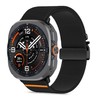 Pasek Tech-Protect Nylon Clasp na Samsung Galaxy Watch Ultra 47 mm - czarny
