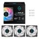 10. Iceberg Thermal IceGALE Lightning ARGB Obudowa komputera Wentylator 12 cm Czarny 3 szt.