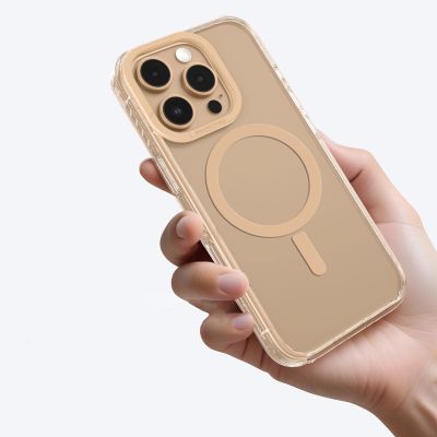6. Etui silikonowe AMAZINGTHING Titan Pro Mag Case z pierścieniem magnetycznym do iPhone 16 Pro - różowe złoto