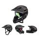 9. Kask rowerowy fullface Wozinsky z odpinanym daszkiem lekki 57-62 cm - czarny
