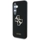 2. Etui Guess Silicone Big 4G Logo Bottom Script na Samsung Galaxy S25 - czarne
