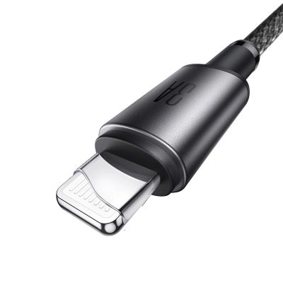 5. Kabel Joyroom S-A50 Unlimited Series 3A USB-A - Lightning z organizerem magnetycznym 1,2m - szary