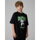 T-shirt loose z nadrukiem chłopięcy 4F 4FJRSS26TTSHM3831-20S
