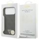8. Etui Guess Leather 4G Triangle Strass MagSafe na iPhone 17 Pro Max / 18 Pro Max - czarne
