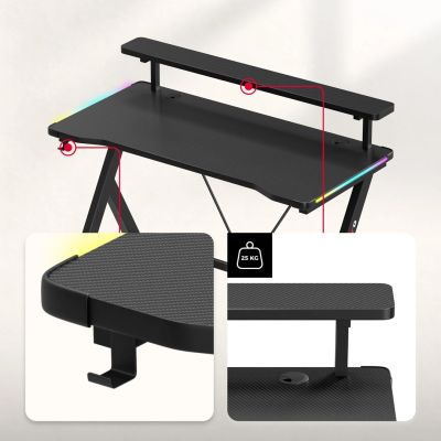 7. Biurko Huzaro Hero 1.9 RGB Black