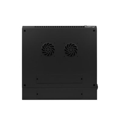3. Szafa instalacyjna rack wisząca dwusekcyjna 19" 12U 600x600 czarna Lanberg (flat pack)
