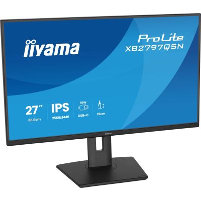 5. iiyama ProLite XB2797QSN-B1 monitor komputerowy 68,6 cm (27") 2560 x 1440 px Quad HD LCD Czarny