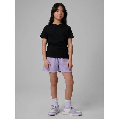 3. T-shirt regular gładki dziewczęcy 4F 4FJRMM00TTSHF3553-20S