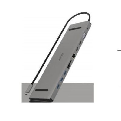 Acer ACG-DCK-C-1 Przewodowa USB 3.2 Gen 1 (3.1 Gen 1) Type-C Szary